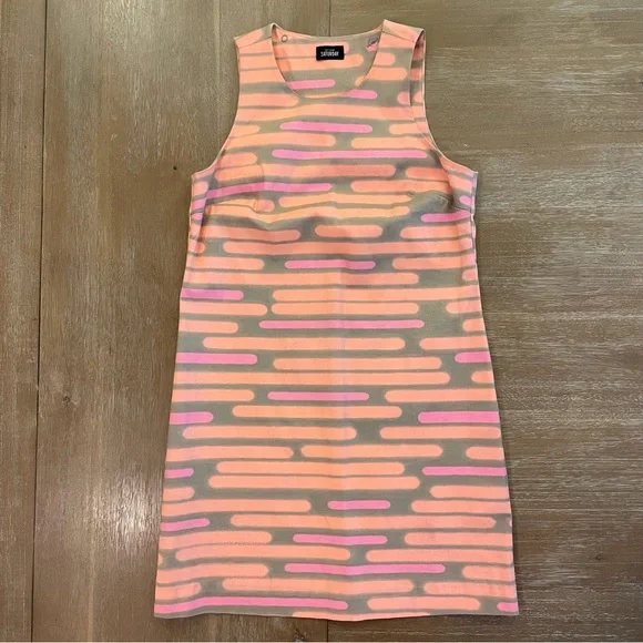 open lace back dress THE AMALFI STRIPE DRESS
